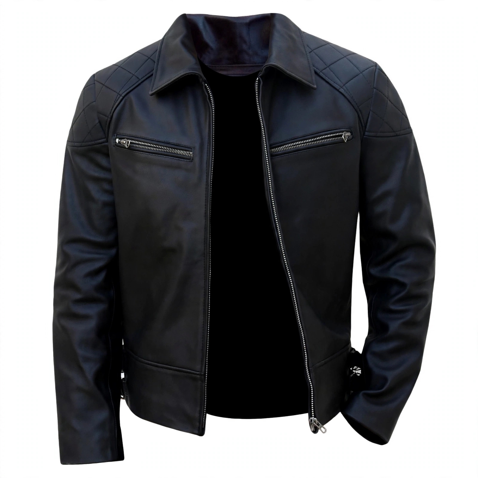 Terminator Black Biker Leather Jacket