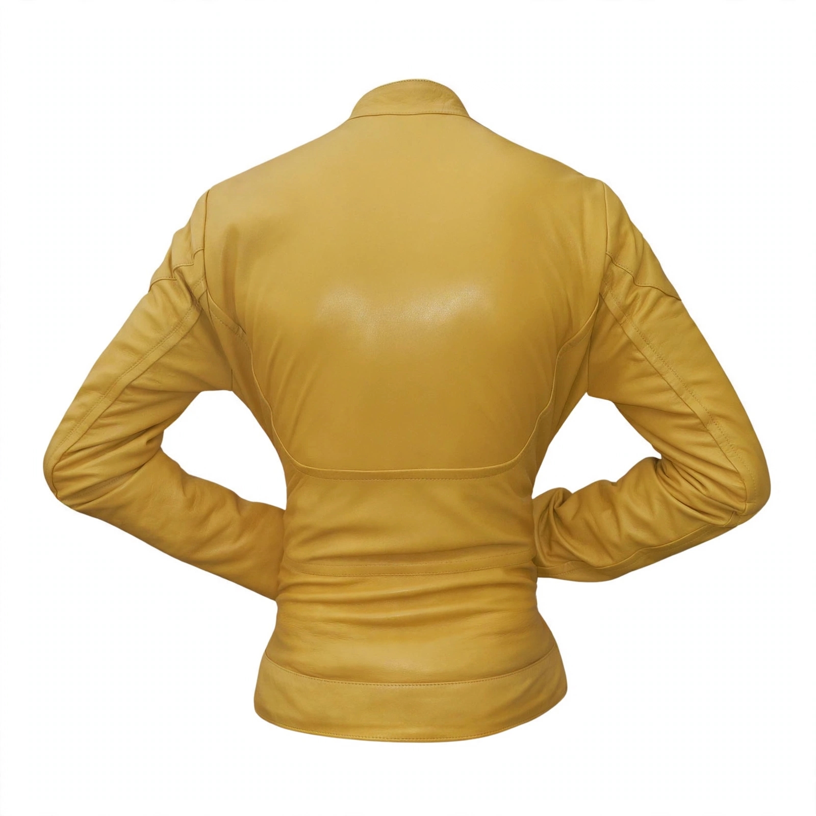 Megan Fox Yellow Leather Jacket – view 3