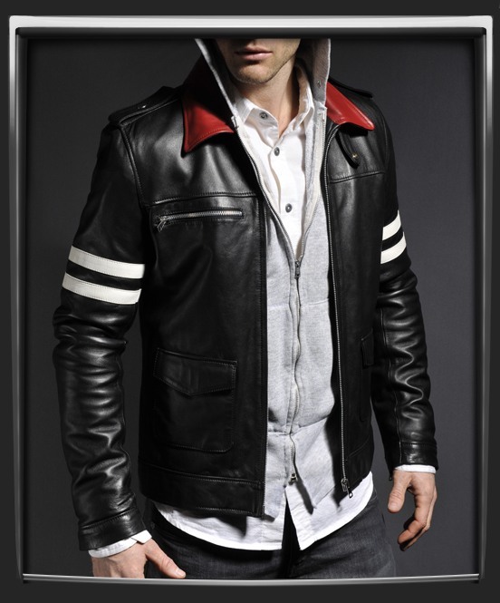 Prototype Alex Mercer Jacket - Prototype Game Black Leather Jacket – view 2